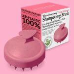 Βούρτσα για λούσιμο μαλλιών & massage ροζ - Biovene - Image 3